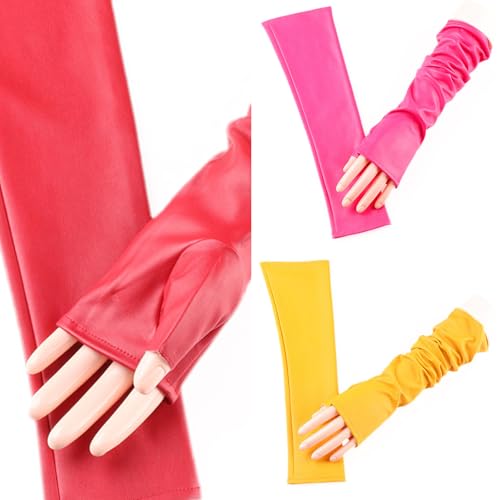 RYUJNDK Elegant Long Gloves French Trend For Wedding Proms For Women And Girls 1920s Theme Musical Operas Dancing