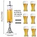 Drink Tower Dispenser Beer Tower 3L Mimosa Tower Dispenser Margarita Tower Drink Dispensers for Parties Beer Tower Dispenser Beer Tower Dispenser with Ice Tube