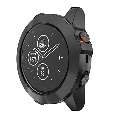 Compatible for Watch Case Cover, Cuteey Soft TPU Protective Case Protector Bumper Accessories (Black)