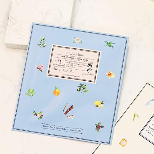 Dr. Althea Máscara de terciopelo para terapia de hierbas - hoja