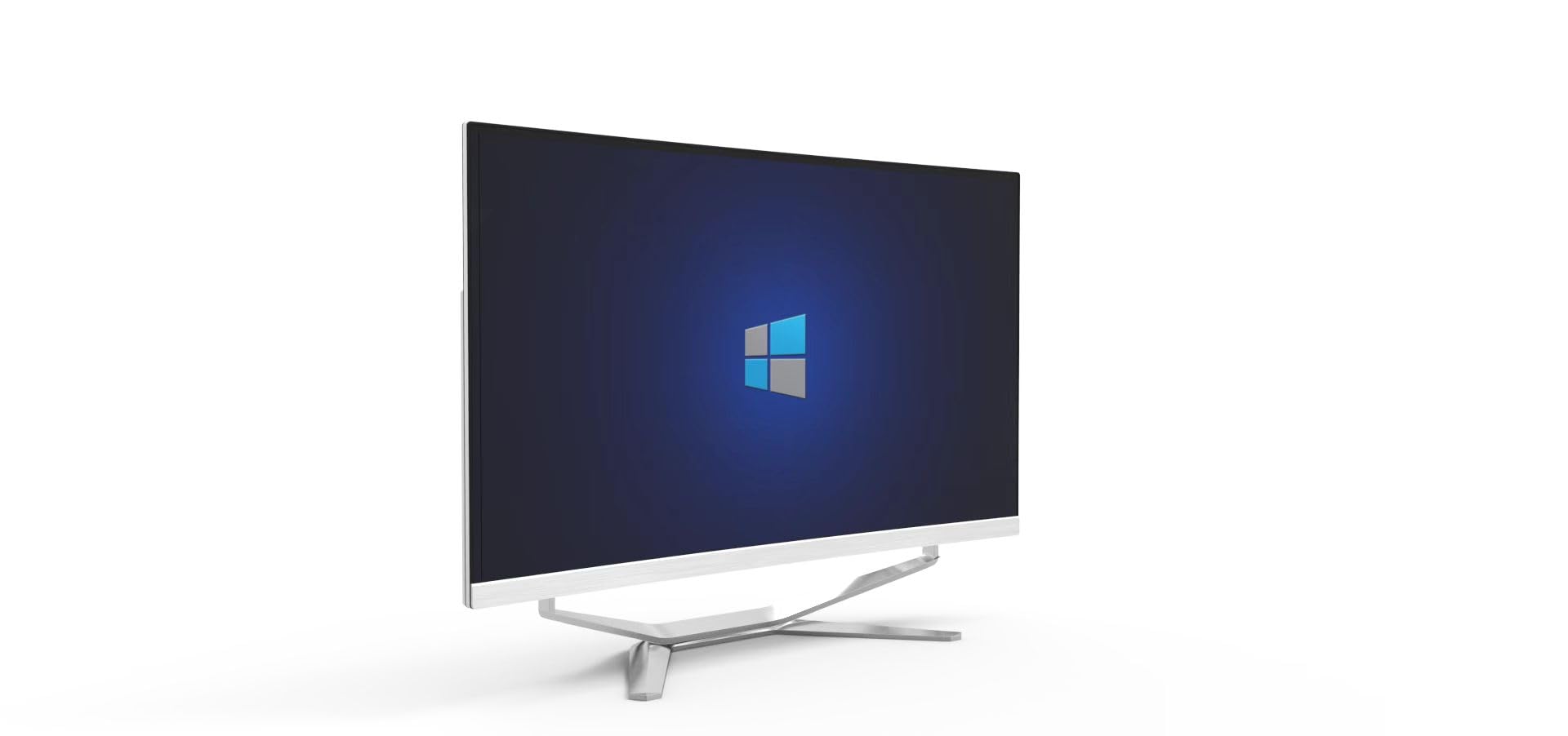PC Desktop Computer All in One FHD da 23,8", Processore i5-12450H 8 core, 16 GB RAM, SSD da 256 GB, WiFi, Bluetooth, Tastiera e Mouse Cablati, PC Windows 11 Pro (Pannello Curvo)