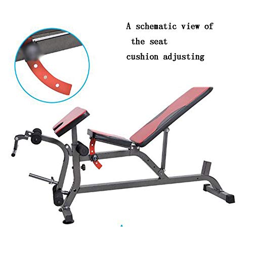 Gyl Verstelbare halterbank, 4 hoogteposities, 400 kg, draagkussens voor full-body training en thuis, kan worden gekanteld of gekanteld - Image 7
