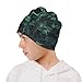 Binienty Kids Green Spiderweb Skull Beanie, Fashion Winter Knit Hats for Boys Funny Kids Stocking Cap Winter Knit Cuffed Beanie Cap for Boys Girls