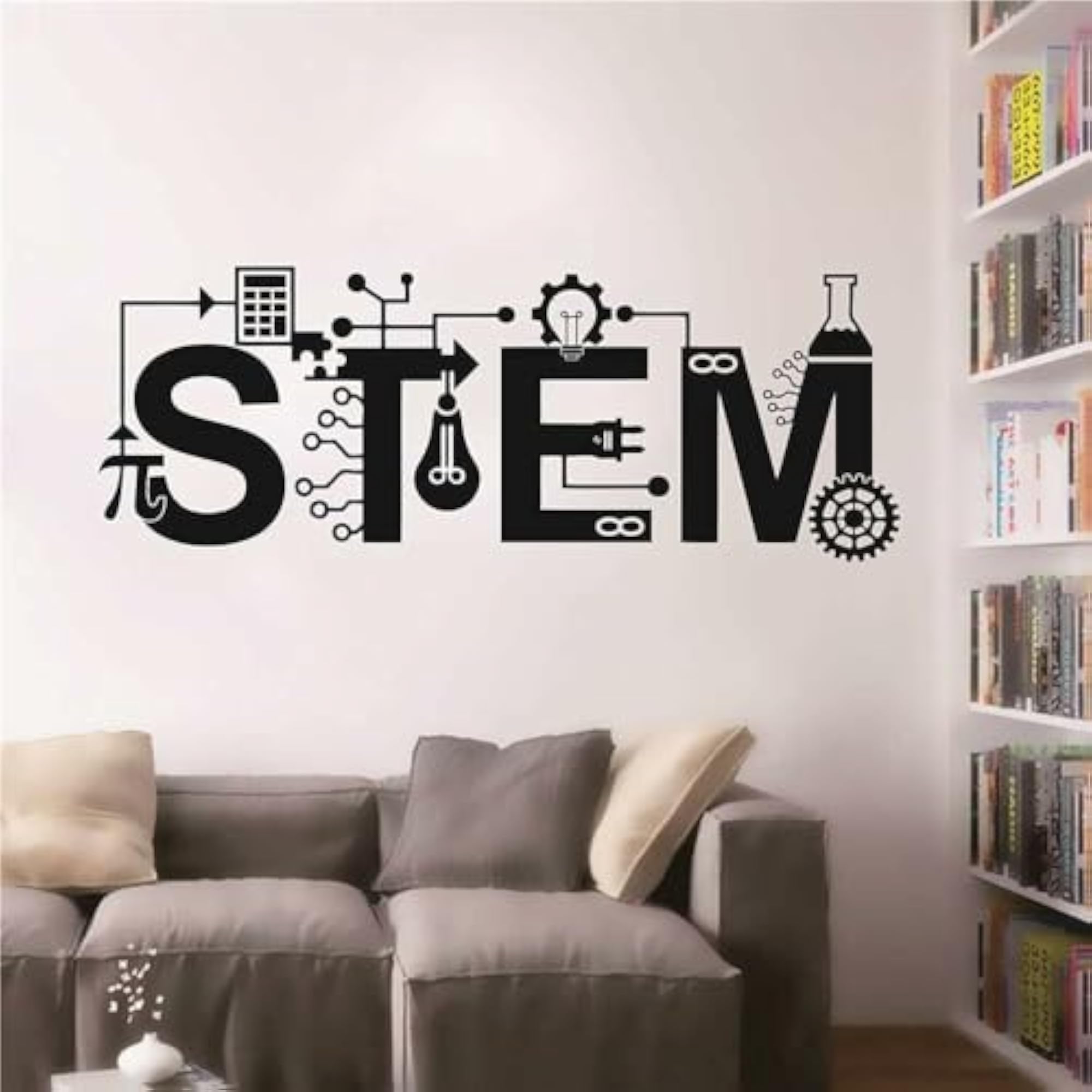 Home Interior Sticker STEM Technology Wall Art Decal