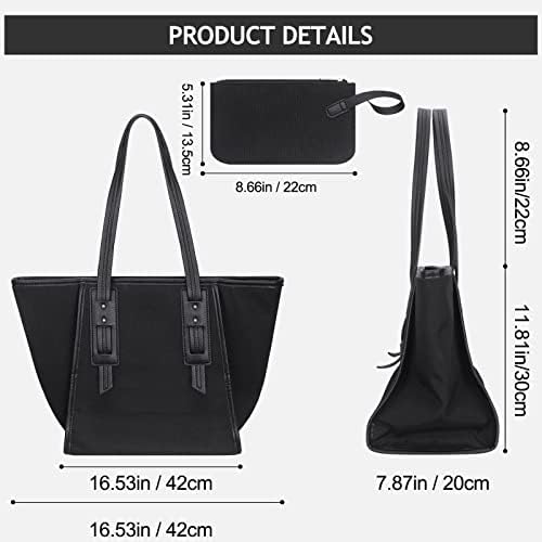 Amazon Brand - Eono Women Handbags, Fashion Handbags for Women - Womens Large Tote Bag with Purses, Shoulder Bags for Women, Purses for Women, 2pcs Purses Set