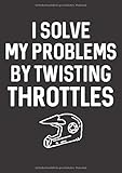  Mein Motorrad Tourenbuch: Dein persönliches Reisetagebuch für Motorrad Touren und Motorrad Reisen ♦ für über 100 Touren ♦ Großzügiges A4 Format ♦ Motiv: Solve my problems - Helm