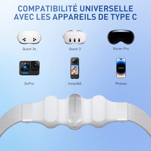Chargeur Meta Quest 3 rapide avec puissance USB-C 30W et capacité 10000 mAh - 4