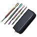 AAProTools Rainbow Cuticle Pusher Remover Kit, Cuticle Tools, Manicure Sets, Double Ended, Stainless Steel 4 Piece in Box