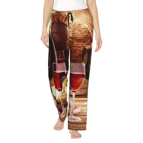 Pantalon de pyjama en polyester doux ample confortable avec poches pour femme active