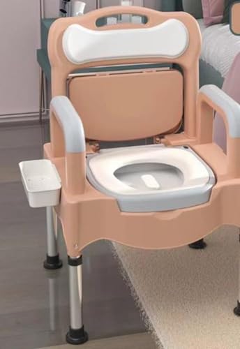 JoyeeLii ポータブル便器 家庭用 便器 屋内 シニア 大人 妊婦 高齢者 移動便座 家庭用便 老人 介護用品 移動トイレチェア 簡易トイレ 水洗トイレ 介護 (カーキ)