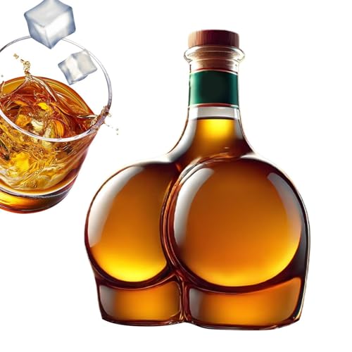 Botella de licor, decantador de licor para servir en el bar en casa, recipiente de con tapón hermético, boquilla de vertido de precisión, almacenamiento elegante, whisky, ron, vodka, tequila