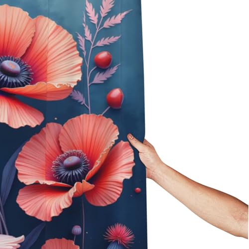 Rideau de douche grand format lavable tissu anti éclaboussures