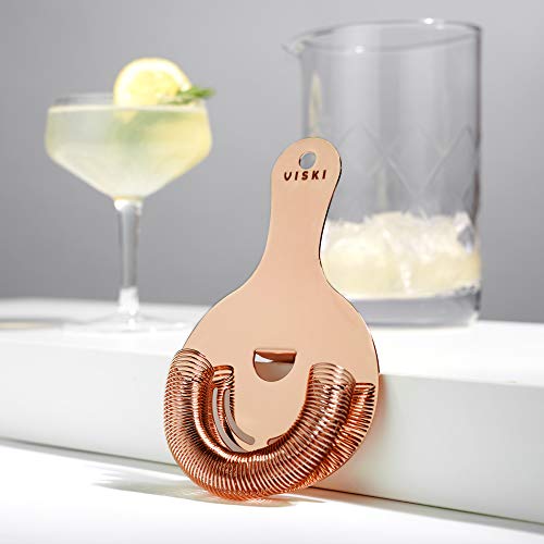 Viski 5201 Copper Hawthorne And Bartending Strainer thumb #5