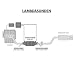 ECD Germany LS-018 Sonda Lambda Sonda de control de 400 mm -...