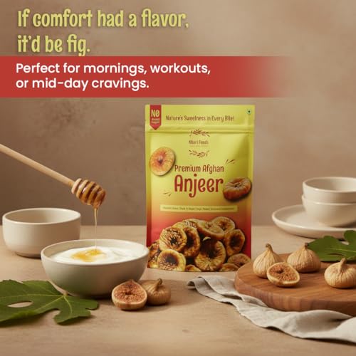 Image of Khari Foods Premium Afghan Figs, Vacuum Anjeer Dry Fruits, High Fiber, Immuntiy Booster, No Added Sugar