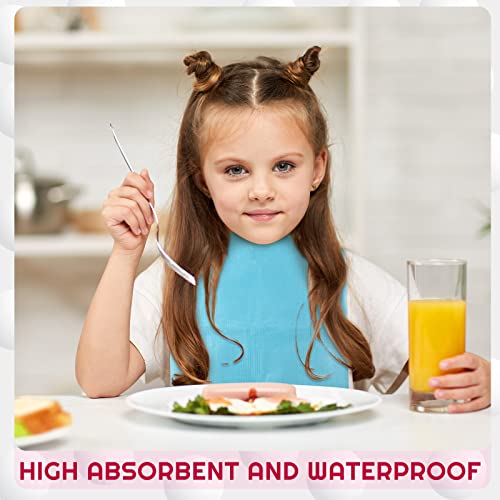 Woanger 500 Pack Blue Dental Bibs Disposable Patient Dental Bibs Bulk Tattoo Piercing Disposable Bibs 13" X 18" Waterproof Bib Sheet For Dentist Or Medical Tray Cover And Nail Table Cover Supplies #TOP5