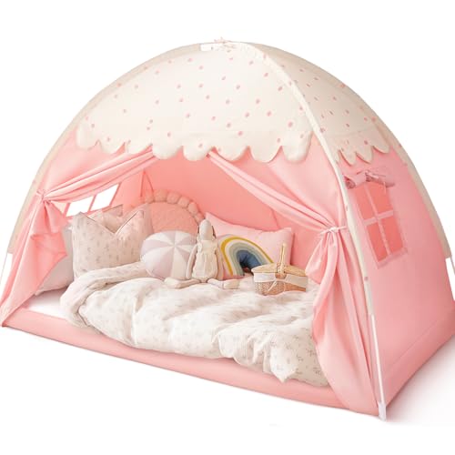 Sherilyn Twin Bed Canopy Tent Toddler, Kids Bed Canopy Indoor