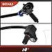 A-Premium ABS Wheel Speed Sensor Compatible with Chevrolet, GMC Models - Astro 2003-2005, Safari 2003-2005, AWD - Front Driver and Passenger Side, 2-PC Set