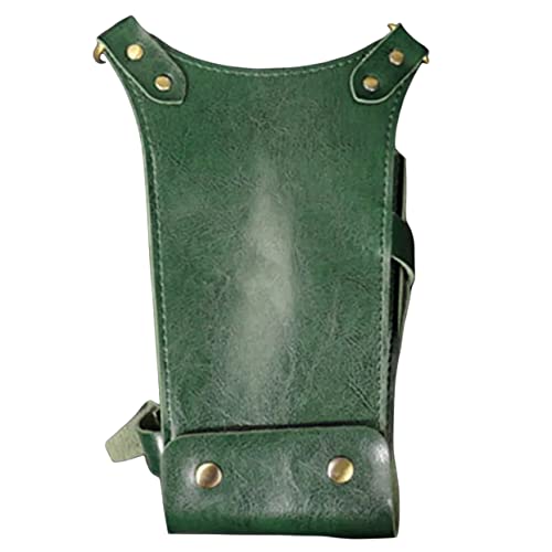 NOLITOY riñonera de tijeras cortar el pelo kit de corte de pelo herramientas para el cabello tool bag kit ferramentas organizador de peine de peluqueria suministros de peluquería PU Green