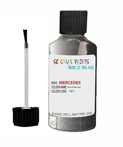 Scoobys Paints Back In The Mix Mountain Grey Touch Up Paint For Mercedes 787 Metallic