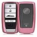 Produktbild kwmobile Autoschlüssel Hülle für Acura - TPU Schutzhülle Schlüsselhülle Cover für Acura 4-Tasten Autoschlüssel (nur Keyless Go) Hochglanz Rosegold