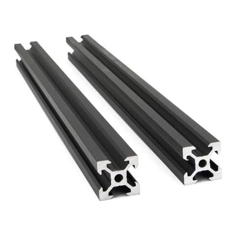 BLCCLOY 2Pcs 300mm Aluminum Extrusion 2020 Series European Standard V Slot Aluminum Profiles Rail for 3D Printer Parts Linear Rail Aluminum Profile Extrusion Cover