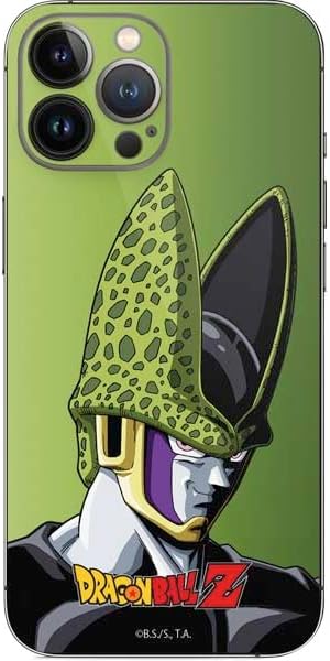 Vista 35 de Skinit Calcomanía para iPhone 14 Pro Max, diseño oficial de Dragon Ball Z Goku Iconic Kanji Symbol Naranja