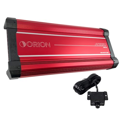 Orion HCCA Series HCCA4000.2H High Performance 4000W RMS 2-Channel Class H Amplifier - 1 Ohm Stable, Low/High Pass Crossover, Bass Boost Control, MOSFET Power Supply, with Bass Knob, Made in Korea