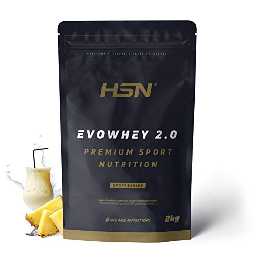 HSN Sports Evowhey – Geconcentreerd Eiwitserum Pina Colada 2000 gr Zwart