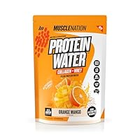 Muscle Nation - Orange Mango Protein Water, with a protein blend of Collagen and Whey Protein Isolate, plus Electrolytes, a Refreshing Way to Support Muscle Recovery and Hydration 25 Serves (750g)
