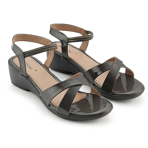 Image of MOSAC Women's /Girls Stylish & Comfortable Wedge Platform Heel Sandals for Women & Girls