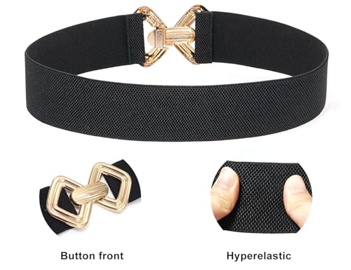 Women Wide Stretchy Waist Belt Cinch Elastic Stretch Belt for Dresses3