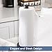 NearMoon Standing Paper Towel Holder, Kitchen Paper Towel Tissue Holder- for Bathroom Countertop, Standard or Jumbo-Sized Roll Paper (with Stainless Steel Base, Matte Black)