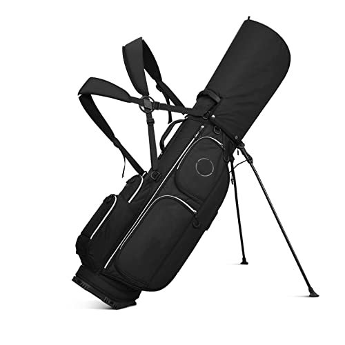Golf Push Cart Bag, Riding Cart Bag, 5-Way Divider Stand Golf Bag,Made Environmentally Friendly PU Fabric, Exquisite Workmanship, with A Cap