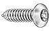 Tamper Screw, Button, #14, 1 1/4, PK10