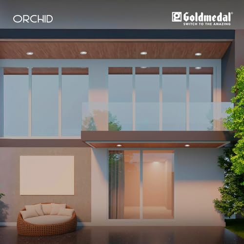 Image of Goldmedal Orchid 7W COB Round LED Spotlight |Compact Design Ceiling Light for Cabinets & Wardrobes | with 38 Beam Angle | Spotlight for Home & Display | Energy-Efficient |Warm White(3000K)