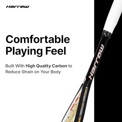 image for Harrow Sports Storm 145 Squash Racquet for Beginners | Enhanced Power 