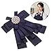 LIFKOME Women’s Bow Brooch Pin Bowknot Tie Fashion Jewelry Accessory for Uniforms and Workwear, Solid Color Bowtie Suitable for Service Staff and Students