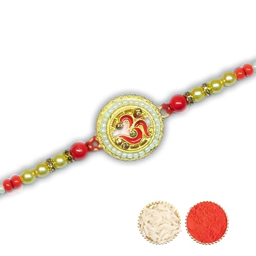 Image of Canton Rakhi Combo Gift Hamper Pack of 2 Rakhi For Brother With Chocolate, Rakhi With Cadbury Dairy Milk, Greeting Card & Roli Tilak (Design-18, 2 Rakhi With Cadbury)
