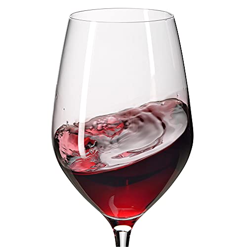 WMF Easy Plus Rotweingläser Set 6-teilig aus Kristallglas, 450ml