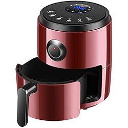 Freidora de aire para horno sin aceite (receta gratis), freidora de aire caliente de 1200 W con memoria de punto de interrupción, temporizador de pantalla táctil digital y control de temperatura,