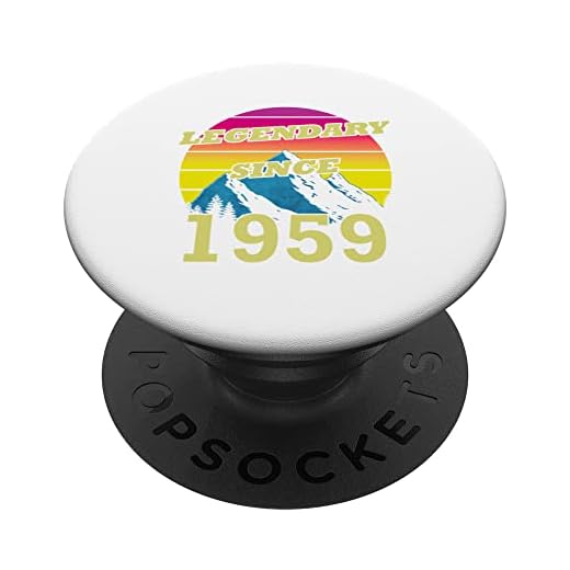 Cumpleaños 64 legendario desde 1959 PopSockets PopGrip Intercambiable
