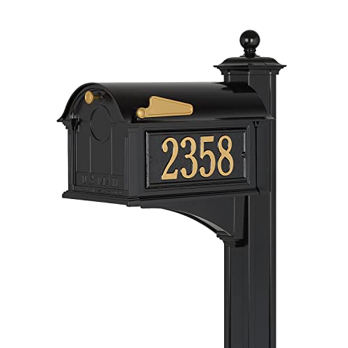 Whitehall 16646 Balmoral Mailbox, Black #TOP1