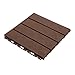 Balcony Flooring Tiles 12x12 Inch Interlocking Deck Tiles, Waterproof & Weatherproof for Patio, Porch, Indoor/Outdoor, Slip-Resistant Surface, Tool-Free Snap Installation (Wood, 10 Pack)