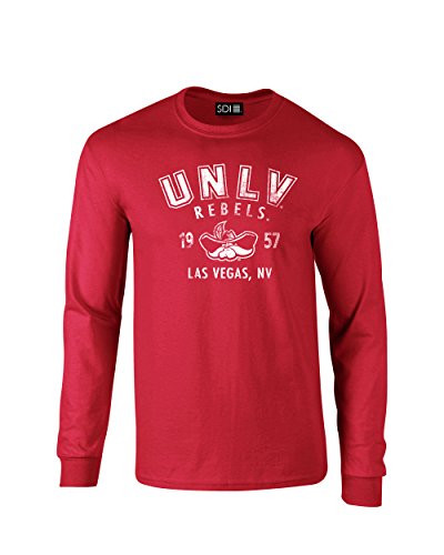 UNLV Rebels Pre-Shrunk College Long Sleeve Tee, XX-Large, Red