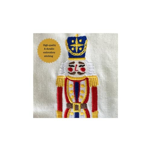Wreath Sash for Front Door Decoration, Blank Embroidered Christmas Nutcracker Linen - 56" L x 4.5" W, Porch Accessories for Xmas Party Yard, Wedding, and Boxwood Decoration, Indoor Outdoor Décor by Generic - Image 6