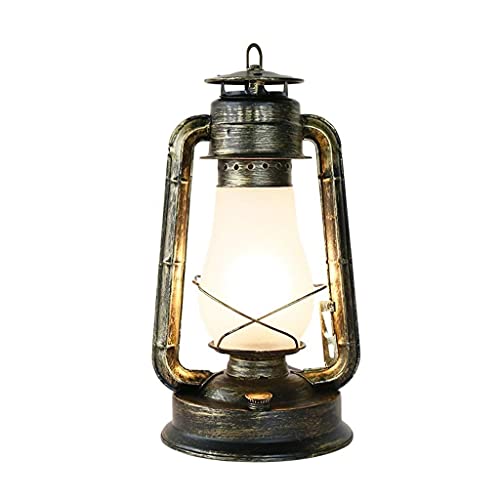 Lampe rétro vintage en fer forgé et verre soufflé traditionnel - 2