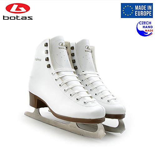 Botas - Model: Regina/Made In Europe (Czech Republic) / Ice Skates For Girls, Kids/Nicole Blades/Color: White, Size: Kids 10 #TOP3