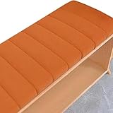 Coussin épais : coussin de banc de 4 cm d'épaisseur. Ce coussin dispose d'une mousse haute résilience, assurant durabilité et confort. Le coussin de banc peut aider à soulager la fatigue physique et réduire l'inconfort