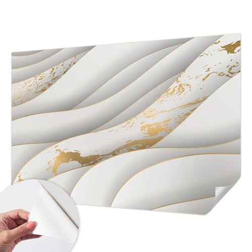 Papel pintado autoadhesivo con patrones dinámicos en vinilo de 152x104 cm 2